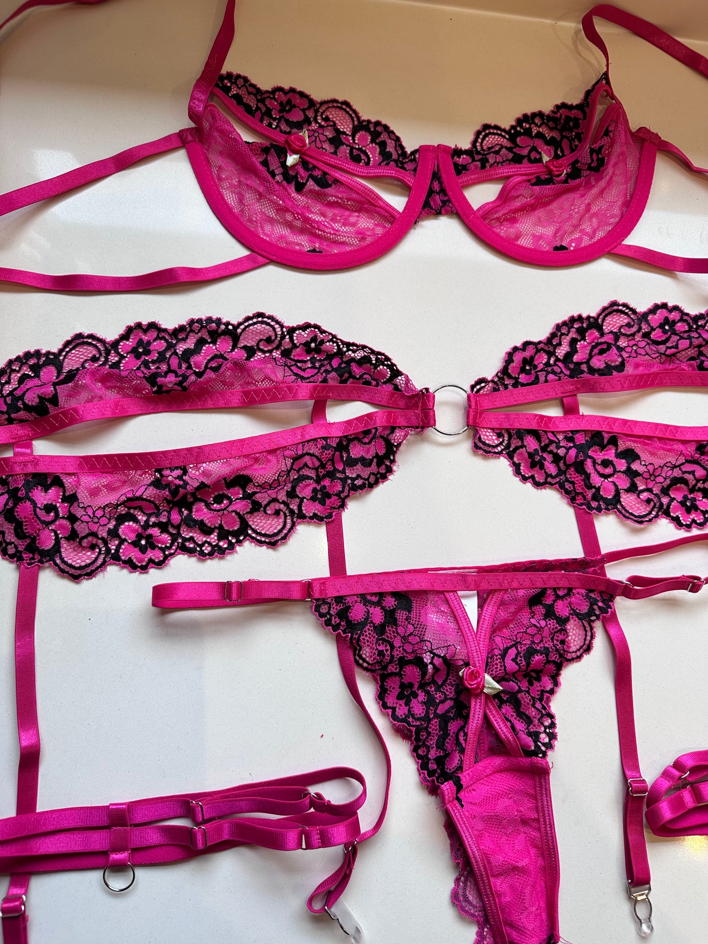 The Temptress - Hot Pink: M-L