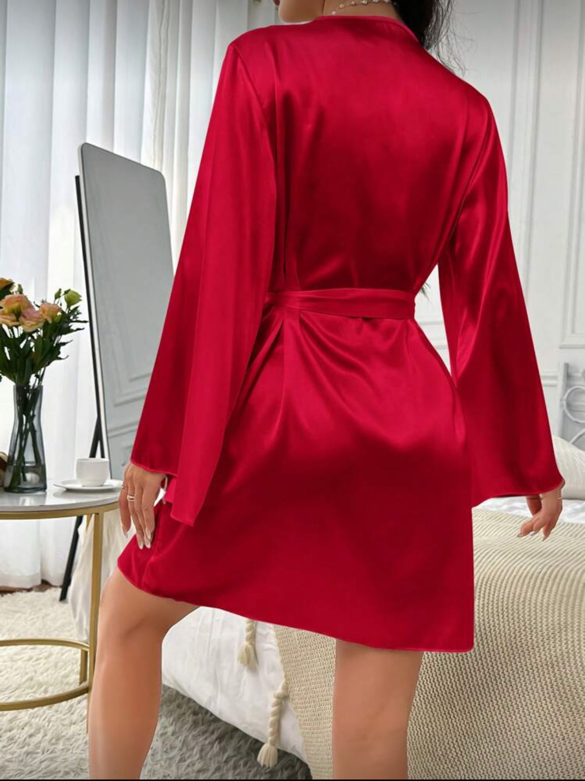 The Satin & Lace robe