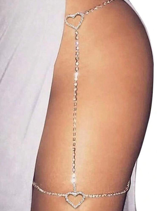 Rhinestone thigh chain